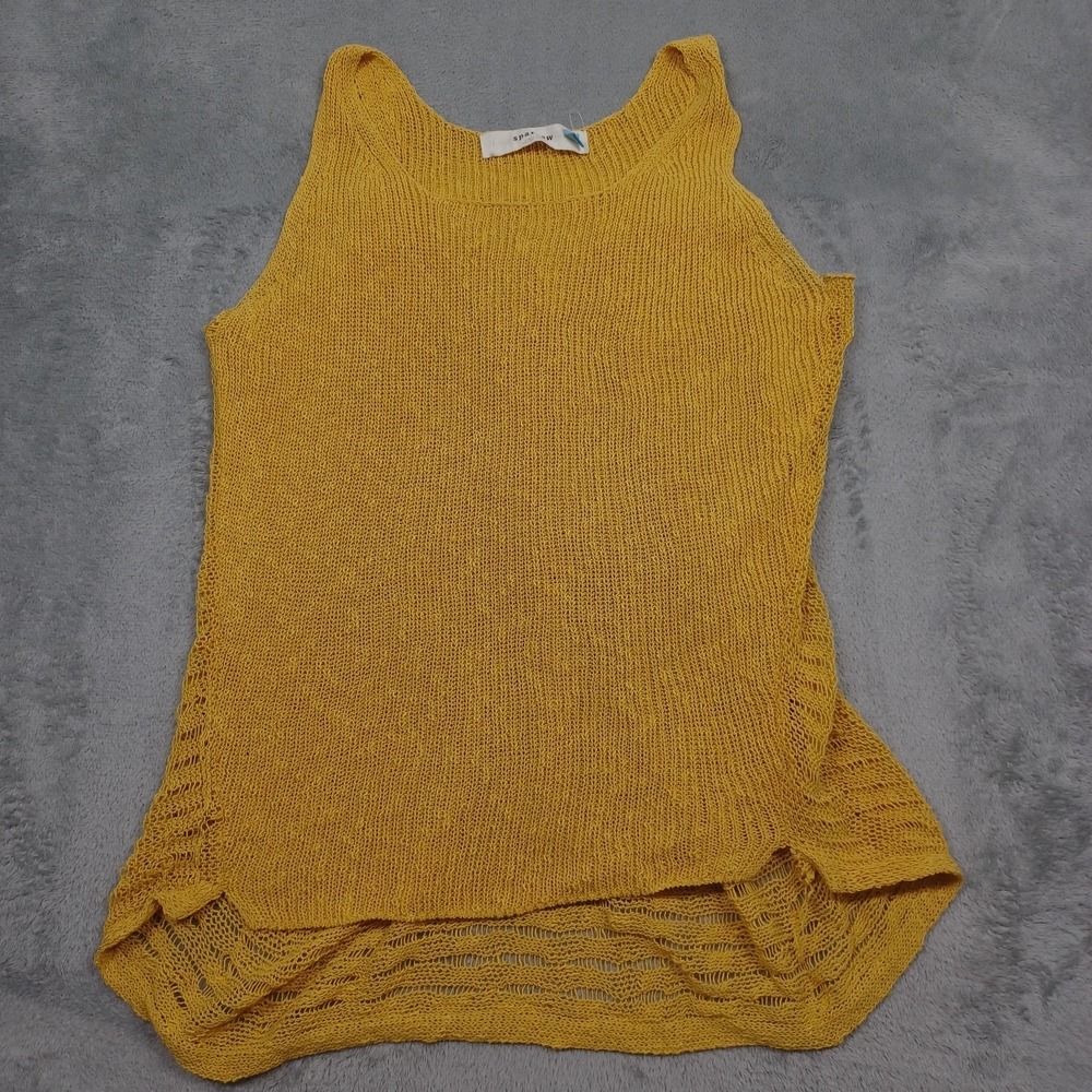 Sparrow Tank Womens Yellow Knit Lightweight Anthropologie
